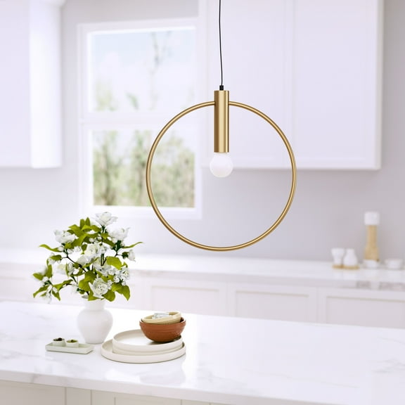 Irenza Ceiling Lamp Brass Ceiling Lamp, Modern Style, Hardwired standard bracket, mounting hardwares included, Steel, Lighting Ceiling Lamps