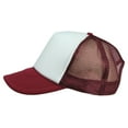 thumbnail image 2 of ImpecGear Unisex Adult Mesh Trucker Hats - Maroon/White - Pack of 2, 2 of 4