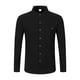 thumbnail image 4 of pstuiky camisetas de manga larga para hombre, Camisa tipo cárdigan de manga larga con botones y bolsillos informales de color liso para hombre Tops casuales para hombres m, 4 of 9