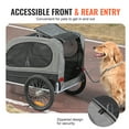 thumbnail image 5 of KFFKFF Pet Bicycle Trailer, Can Hold Up to 88 lbs, Animal Bike Transport, Simple Foldable Structure with Detachable Wheels, Standard Bike Attachment, Safety Reflectors, Flag, Compact for Storage, 5 of 9