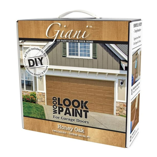 Giani Wood Look Garage Door Paint Kit Honey Oak Walmart Com