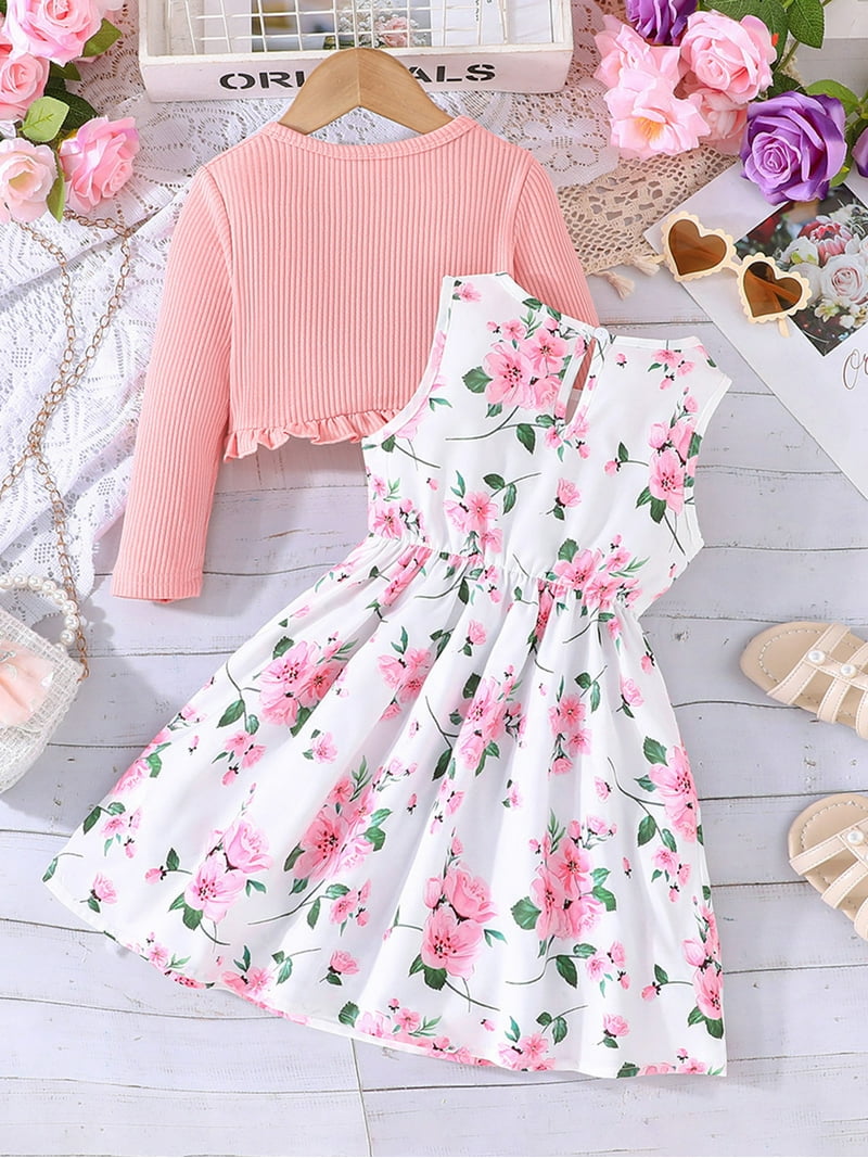 Suealasg Little Girls Fall Clothes Kids Girls Casual Dress 2T 3T