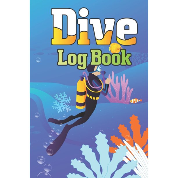 Dive Log Book Scuba Diving Logbook for Beginner, 100 Pages in 6" x 9