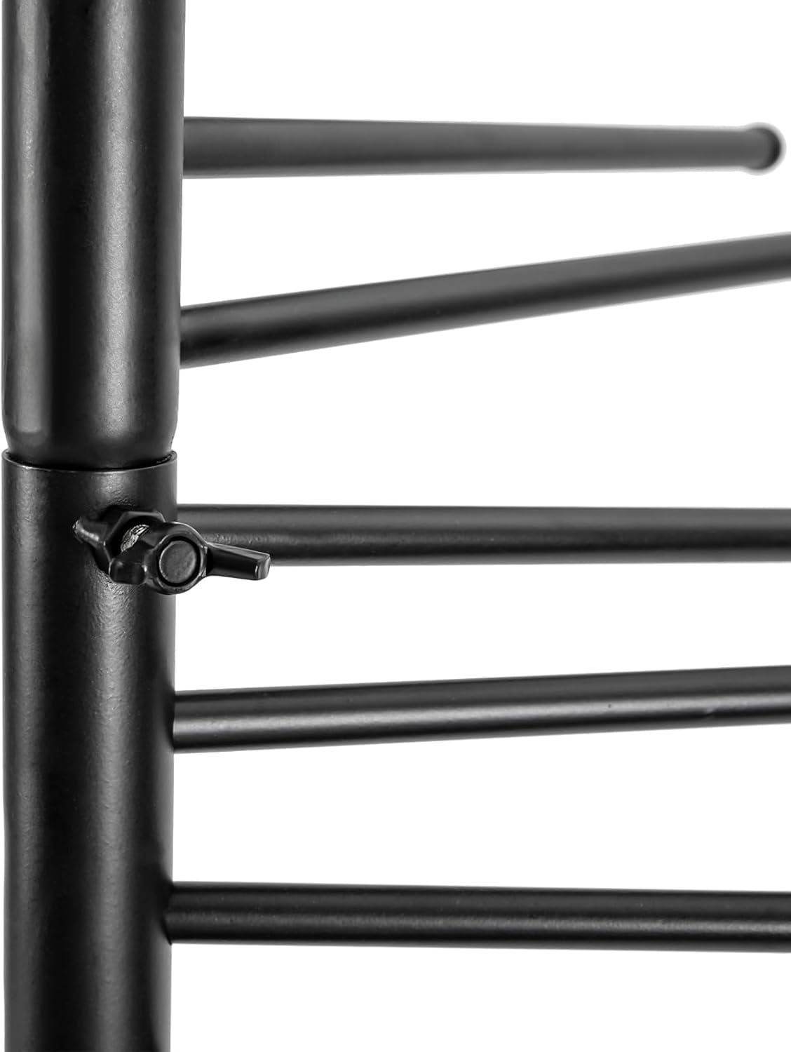 Black Freestanding Scarf Display Rack Spiral Scarf Display Stand, Metal Scarf Racks Commercial Hijab Organizer Belt Pants Hanger for Clothing Store Home-17x67In