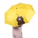 thumbnail image 4 of Paraguas portátil plegable de tres pliegues a prueba de viento para lluvia protección confiable (amarillo), 4 of 8