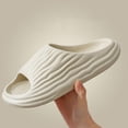 thumbnail image 4 of Pantuflas de melón amargo para el hogar, casa de verano, sandalias y zapatillas con sensación de mierda para interiores, marrón44, 4 of 5