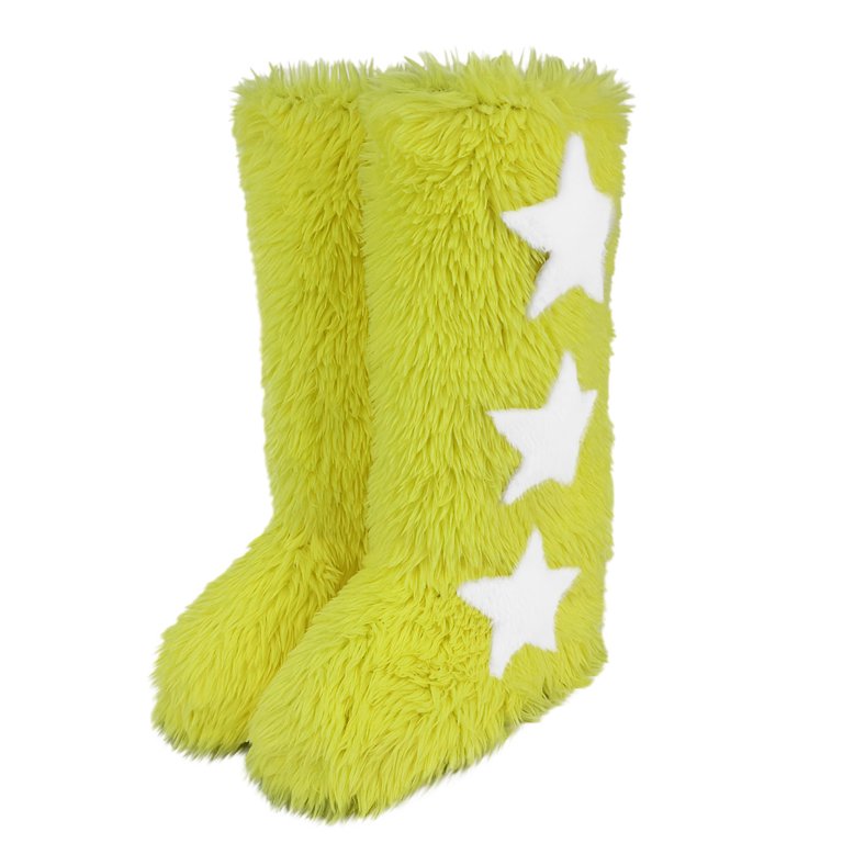 BLTIBY Women's Faux Fur Boots Winter Comfy Plush Warm Snow Boot