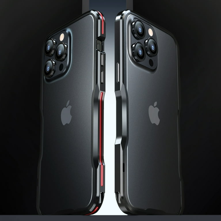 Aluminum Frame Metal Bumper Frame Slim Hard Case Cover for iPhone 15 Pro Max, Metal Frame Armor Bumper, Raised Edge Protection for iPhone 15 Pro Max Aluminum Frame Metal Bumper Frame Slim Hard Case Cover for iPhone 15 Pro Max, Metal Frame Armor Bumper, Raised Edge Protection for iPhone 15 Pro Max