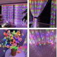 thumbnail image 2 of 118 * 78.7 pulgadas * 200LED (3m * 2m), con conector USB multimodo conectable, lámpara decorativa de jardín para bodas en interiores y exteriores (gancho de color rosa), 2 of 5