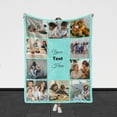thumbnail image 3 of Customized Photo Collage Blanket-Wedding Blanket. Soft Fleece Throw Blanket, Personalized Picture Blanket. Gift for Wedding, Christmas, Birthday & Anniversary.(Photo Blanket- 07, 50" X 60") Blankets, 3 of 5