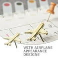 thumbnail image 6 of DRAFIDEEP 30Pcs Cartoon Push Pin Metal Airplane Shape for DIY Projects, 6 of 8