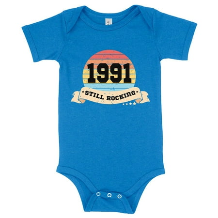 

Baby Jersey 1991 Still Rocking Onesie - 1991 Onesie - 1991 Clothing