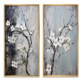 thumbnail image 2 of Designart "Apple Blossom euphony XII" Apple Blossom Framed Wall Art Set Of 2 - White Floral Framed Wall Art Set Of 2, 2 of 7