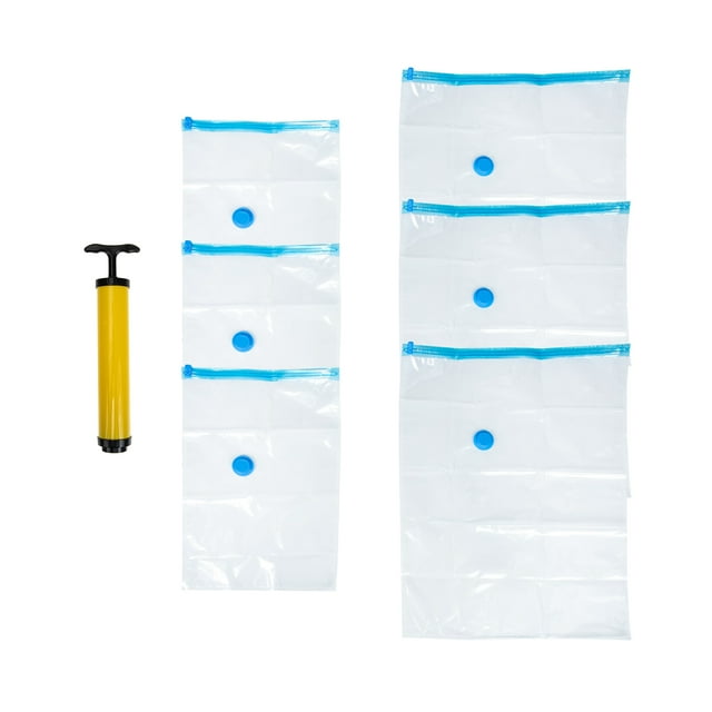 CIMAXIC Durable Vacuum Sealer Bags for Storage Use Transparent Plastic Bedding Pouch 1 Set,31.1"X23.23"X0.08"