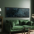 thumbnail image 3 of Large Framed Canvas Print Mystical Blue Butterflies Framed Canvas - Dark Moody Nature Wall Art Decorative Ready to Hang Painting for Living room Bedroom - 60"x20" Black Frame, 3 of 9