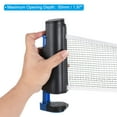 thumbnail image 4 of Uxcell Up to 2" Retractable Ping Pong Net Portable Table Tennis Net and Post Replacement for Any Table, Black Blue, 4 of 6