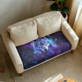 thumbnail image 2 of Renewold Wolf Butterfly Galaxy Stretch Couch Cushion Slipcover Separate Sofa Seat Cushion Cover Soft Loveseat Cushion Cover Washable Furniture Protector with Elastic Bands, M, 2 of 5
