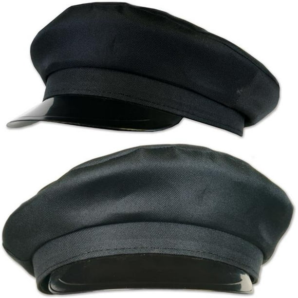 Adult size Black Chauffeur Hat - Costume Accessory - 1 per pack ...