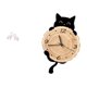 thumbnail image 5 of Escultura de elefante,Esculturas de elefantes de resina,decoración para el hogar,artesanía,Reloj de pared,Reloj de pared decorativo para baño o dormitorio,Reloj de pared para gatos, 5 of 8
