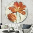 thumbnail image 3 of Designart 'Orange Perroquet Tuplip' Art Mural Traditionnel en Métal, 3 of 3