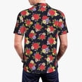 thumbnail image 2 of Polo Shirts for Men, red rose flower Cuteness Casual Mens Polo Shirts Short Sleeve Button Down Classic Mens Golf Polo Shirts, 2 of 7