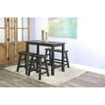 thumbnail image 3 of Pemberley Row Mahogany Black Bench Rectangular 33" Unassembled, 3 of 5