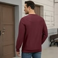 thumbnail image 3 of FEDTOSING Mens Waffle Henley Shirts Long Sleeve Fall Comfy T-Shirts Button Down V Neck Casual Pullover, 3 of 7
