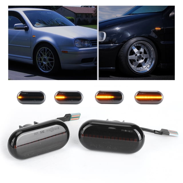 Luces de Señalización Dinámica de, Enchufe de iluminación ámbar delvo delvo delgado y reproduce la carcasa de humo para el automóbal