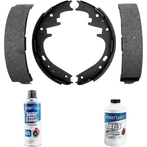 Detroit Axle - Rear Brake Shoes for Ford F-150 E-150 Econoline Club Wagon Dodge Ram 1500 Durango Dakota Lincoln Town Car, Premium Brake Shoes Replacement