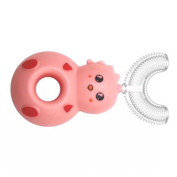 Vogacara Cepillo de portátil en forma de U, cepillos de limpieza de de 360 ​​grados con mango, cepillos de para el cuidado de cuidado de los oídos Rosado Vogacara CE012043-01