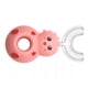 thumbnail image 1 of Vogacara Cepillo de portátil en forma de U, cepillos de limpieza de de 360 ​​grados con mango, cepillos de para el cuidado de cuidado de los oídos Rosado Vogacara CE012043-01, 1 of 6