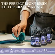 Epoxy Resin For Arts & Crafts, Jewelry, Tabletops,Use with Additives Like Glitter, Mica Powder, and Liquid Pigment,96 oz Mix Ratio Epoxy