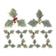 thumbnail image 1 of 10 piezas de plantas navideñas creativas, accesorios de decoración, bayas artificiales, hojas verdes, plantas para decorar el hogar (bayas rojas, bayas doradas, 5 de cada una), 1 of 5