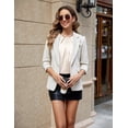 thumbnail image 5 of Womens Dressy Business Casual Blouse Pleated Long Sleeve Tops Satin Silk Work Shirt Fall Outfits 2024, 5 of 6