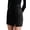 Black, variant on Women High Waist Bodycon Short Dress Faux Suede A-Line Split Mini Pencil Skirt "S,Black"