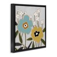 thumbnail image 3 of Stupell Industries Modern Modern Hued Blooms Black Floating Frame Canvas Art, 18 x 18, by Carol Robinson, 3 of 8