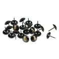 thumbnail image 2 of Uxcell 0.63''x0.83'' Upholstery Nails Tacks Round Thumb Push Pins Iron Black 50Pcs, 2 of 5