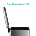 thumbnail image 5 of Kselythan 13 Gallon/50 L Garbage Can, Stainless Steel Kitchen Step Trash Can, Rectangular Metal Kitchen Garbage Bin with Soft Close Lid, Fingerprint-Proof Trash Bin, 5 of 9