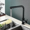 thumbnail image 3 of Kitchen Tap Black Extendible Kitchen Tap With Spray, Single Lever Sink Mixer Tap 360 Swivelling Kitchen Stainless Steel,100% New, 3 of 5