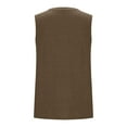 thumbnail image 6 of Tdoqot Womens Tank Tops with Pockets- Soft Sleeveless Crewneck Casual Summer Loose Fit Cotton Shirts Khaki Size 2XL, 6 of 6