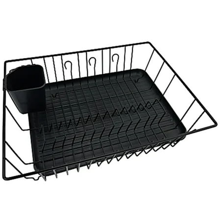 Mega Chef 17.5 Inch Black Dish Rack