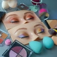 thumbnail image 6 of Grofry Makeup Practice Pad Realistic Teaching Soft Silicone Eyebrow Eye Shadow Eyelash 3D Practice Mannequin Training Supplies,Skin Color, 6 of 7