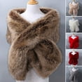 thumbnail image 2 of Women Shawl Decoration Solid Color Chic Coldproof Long Style Shawl, 2 of 4