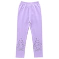 thumbnail image 1 of Girls Stretch Leggings Kids Soft Snow Patterns Yoga Pants Ankle Length Multipack 3-10 Years, 1 of 6