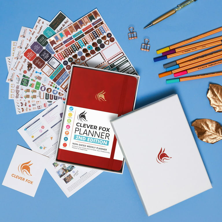 Clever Fox Planner 2nd Edition - Red