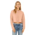 thumbnail image 1 of Ladies' Cropped Fleece Hoodie - PEACH - S, 1 of 3