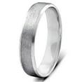 thumbnail image 2 of Pompeii Mens 5mm 10K White Gold Brushed Wedding Band (,), 2 of 6