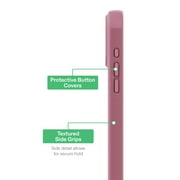 onn MagSafe Compatible Phone Case with Kickstand for iPhone 17 Pro Max - Pink/Frosted Clear