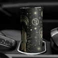 thumbnail image 4 of Virgo Tumbler with Lid and Straw, Astrology Tumbler, Gothic Tumbler, Constellation Cup/Mug, Zodiac Gifts for Men Women, Constellation Gifts, 20oz Slim Tumblers with Lids and Straws, 4 of 7
