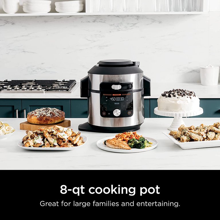 Open Box Ninja OL601 Foodi XL 8-Quart Pressure Cooker Steam